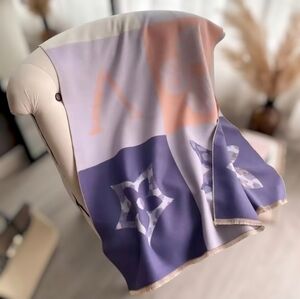 Cashmere Printed Scarf ▪︎ Purple/Multi